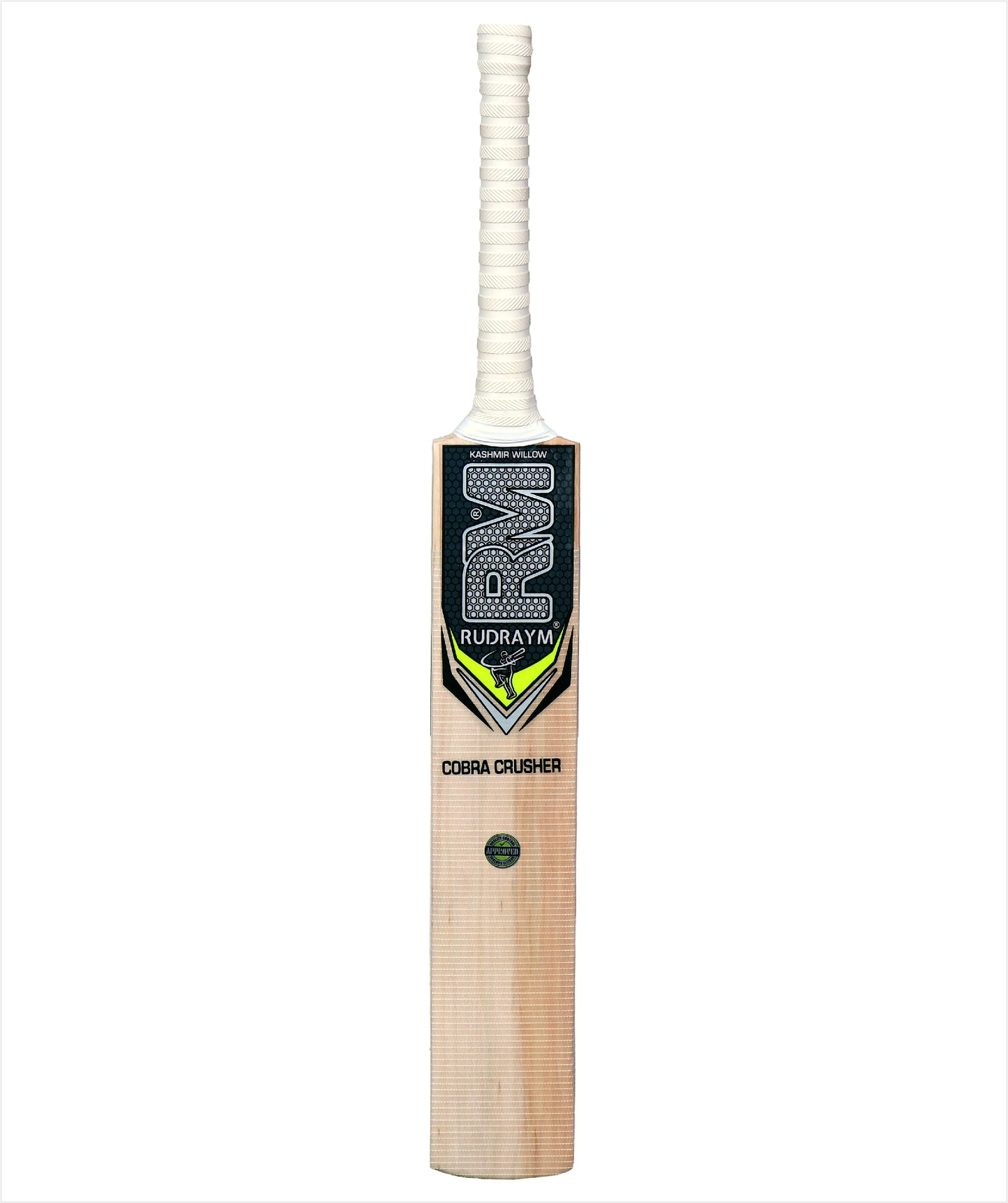 RUDRAYM Kids Cricket Bat RM CobraCrusher Size 5 Kashmiri Willow Wood For Leather Ball Kashmir Willow Cricket Bat (700-900 g)