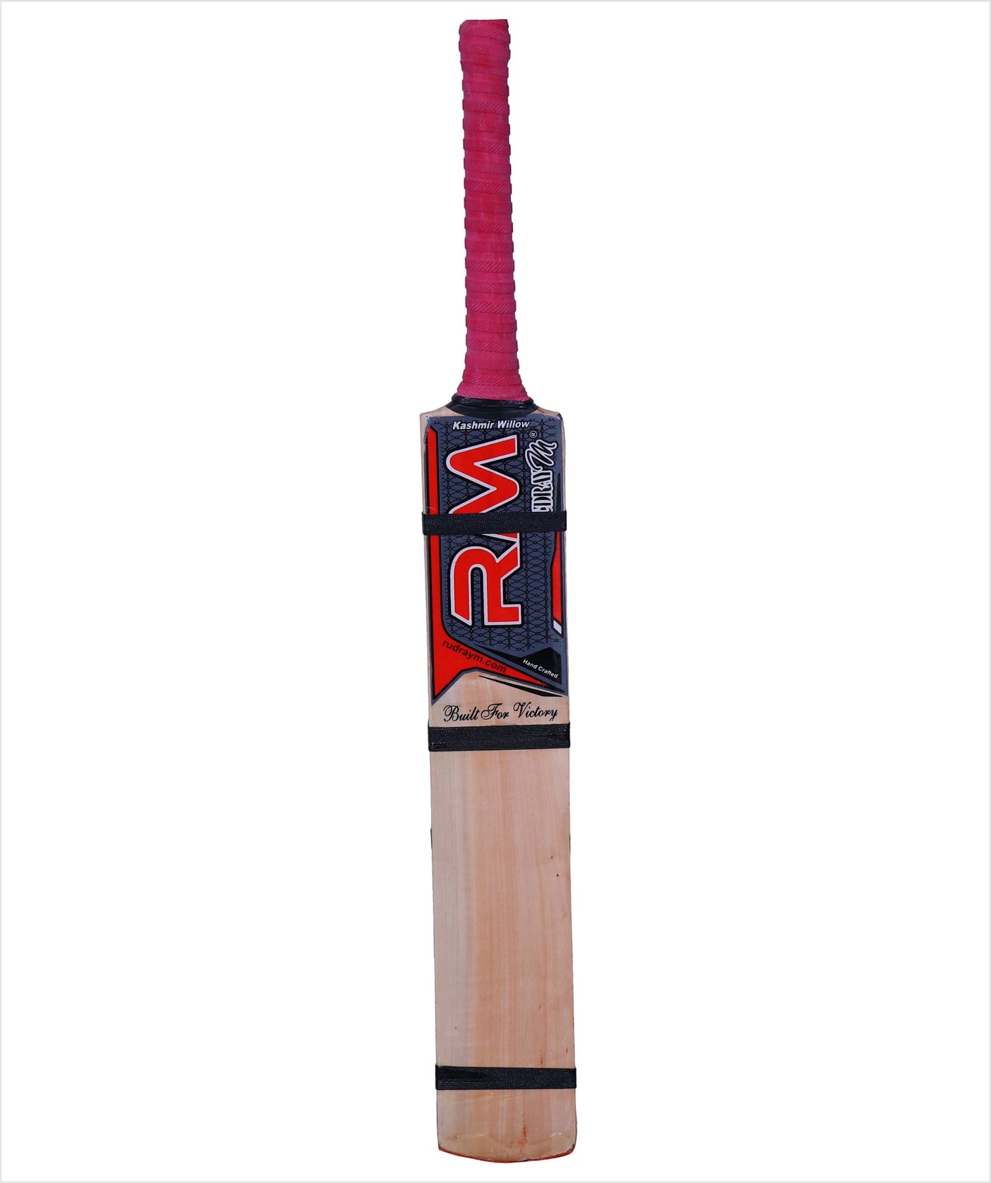 RUDRAYM® RM AK47 Double Blade Light Weight Hard Tennis Circle Scoop Kashmir Willow Cricket Bat (Red) - RUDRAYM SPORTS