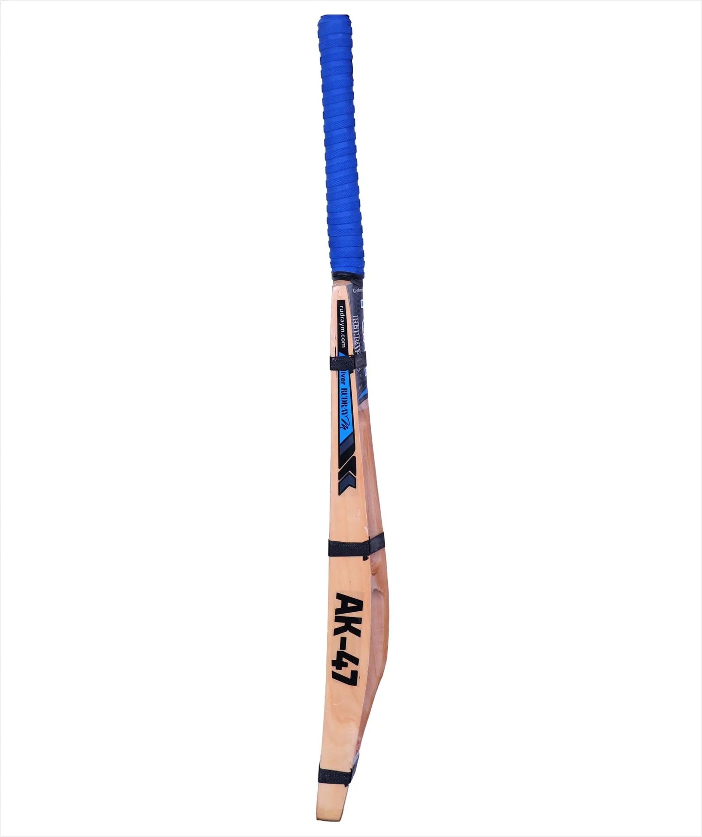 RUDRAYM® RM AK47 Double Blade Light Weight Hard Tennis Four Scoop Kashmir Willow Cricket Bat (Blue) - RUDRAYM SPORTS