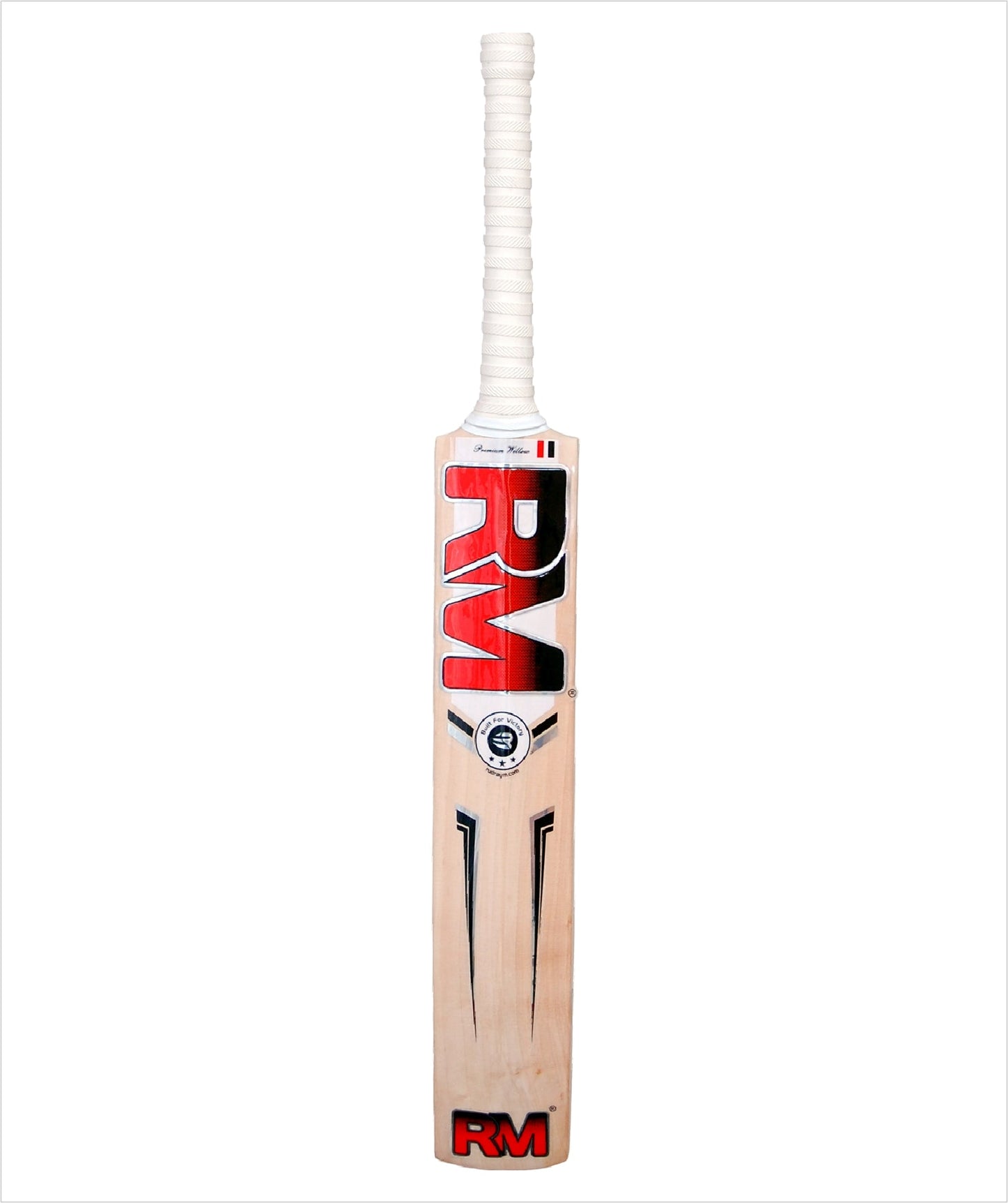RUDRAYM RM Legend English Willow Cricket Bat | Pre - Knocked for Leather Ball | Full - Size Bat for Adults | Singapore Cane Handle | Lightweight & Durable | 15+ Years | 1080 - 1120g - Rudraym Sports