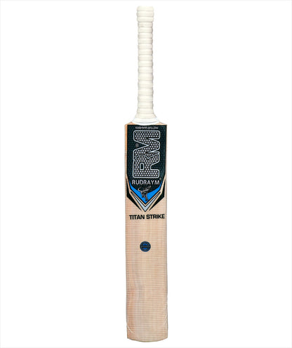 RUDRAYM Kids Cricket Bat RM TitanStrike Size 4 Kashmiri Willow Wood For Leather Ball Kashmir Willow Cricket Bat  (700-900 g) - RUDRAYM SPORTS