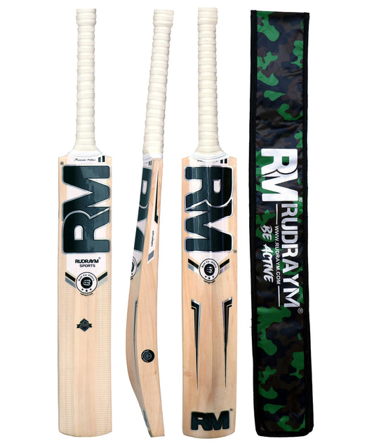 kashmir willow leather cricket bat