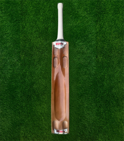 MARK Double Blade Kashmiri Wooden Hard Tennis Bat Lightweight Scoop Matte Polished Waterproof Kashmir Willow Cricket Bat For 15+ Yrs (1 kg) - Rudraym Sports