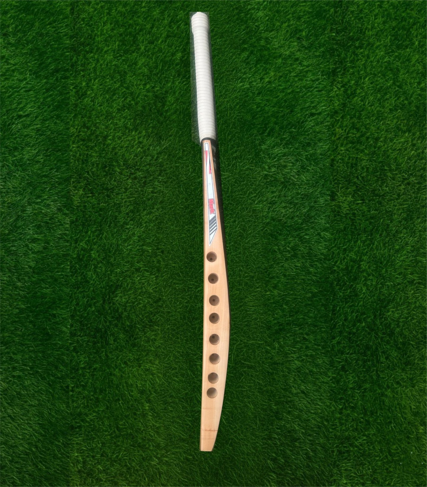 MARK Double Blade Kashmiri Wooden Hard Tennis Bat Lightweight Scoop Matte Polished Waterproof Kashmir Willow Cricket Bat For 15+ Yrs (1 kg) - Rudraym Sports