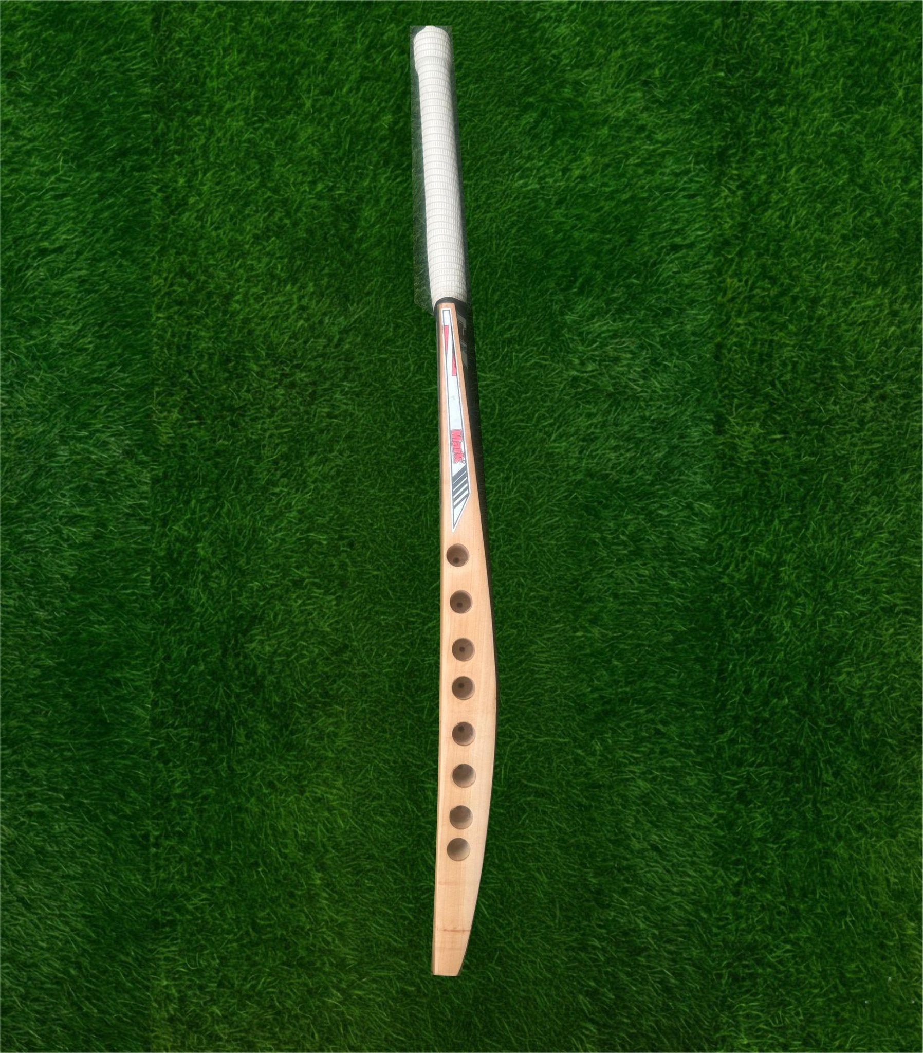 MARK Double Blade Kashmiri Wooden Hard Tennis Bat Lightweight Scoop Matte Polished Waterproof Kashmir Willow Cricket Bat For 15+ Yrs (1 kg) - Rudraym Sports