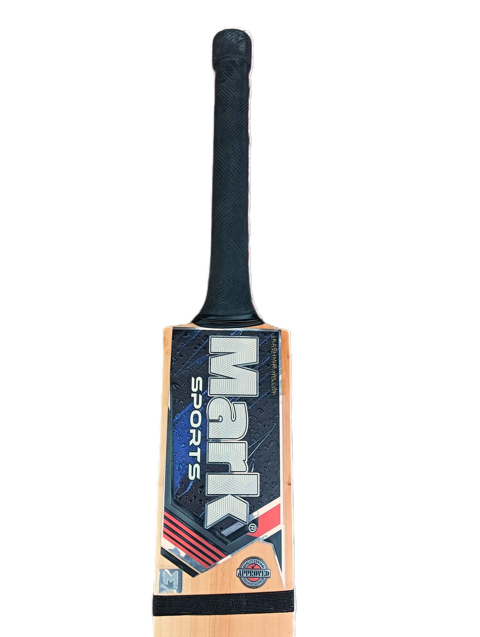MARK Kashmiri Double Blade Lightweight Scoop Matte Polished Waterproof Hard Tennis Bat Kashmir Willow Cricket Bat For 15+ Yrs (1 kg) - Rudraym Sports