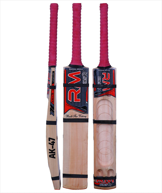 RUDRAYM RM AK47 Double Blade Scoop Tennis Bat | Kashmir Willow - Rudraym Sports