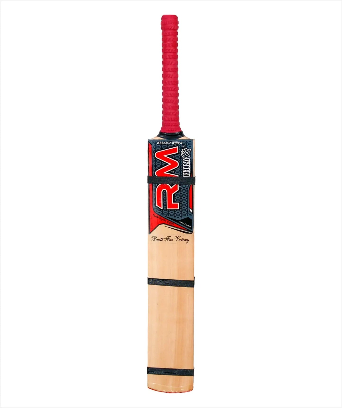 RUDRAYM RM AK47 Four Scoop Hard Tennis Cricket Bat front view in red