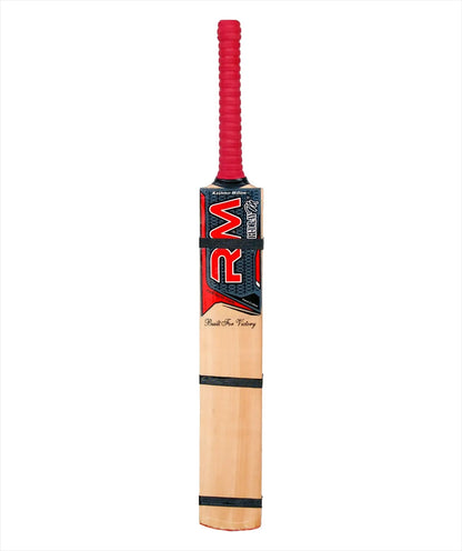 RUDRAYM RM AK47 Four Scoop Hard Tennis Cricket Bat front view in red