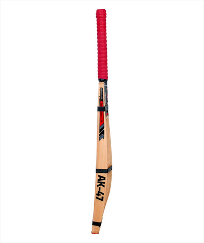 RUDRAYM RM AK47 Kashmir Willow Cricket Bat side profile showing the curved blade