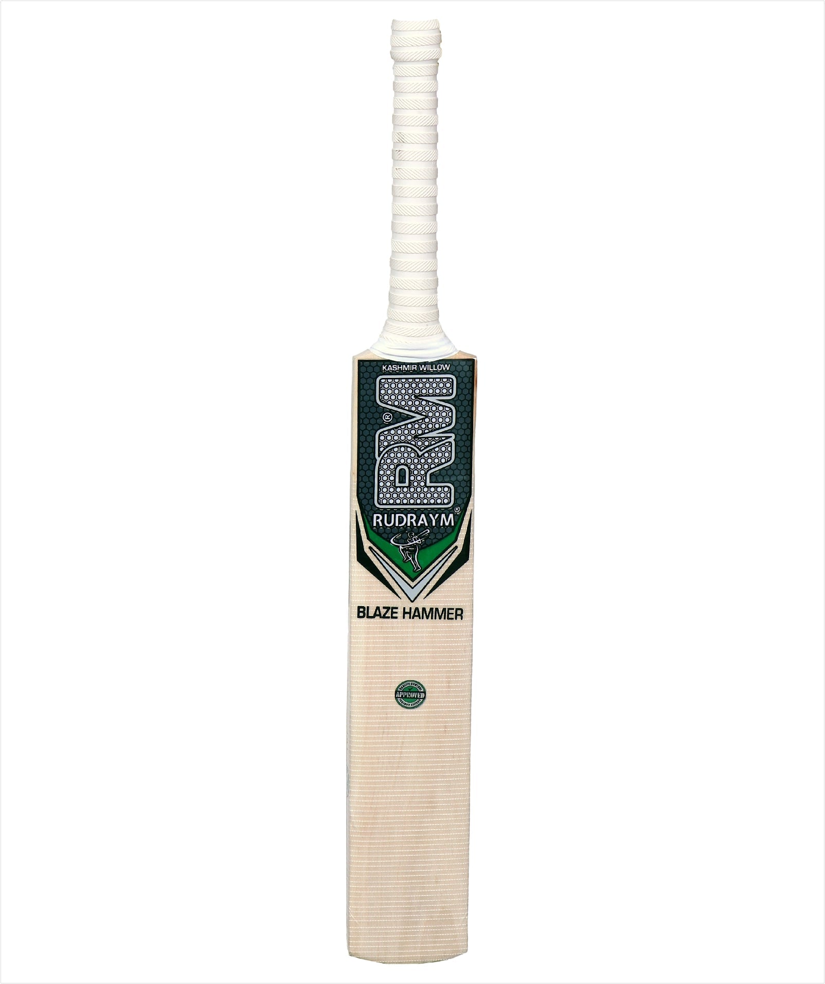 RUDRAYM RM BlazeHammer Size 6 Kashmir Willow Cricket Bat front view