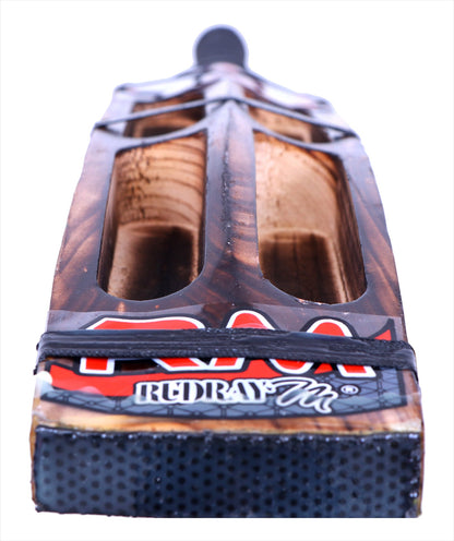 RUDRAYM Burn AK47 hard tennis bat toe and blade detail with toe guard red