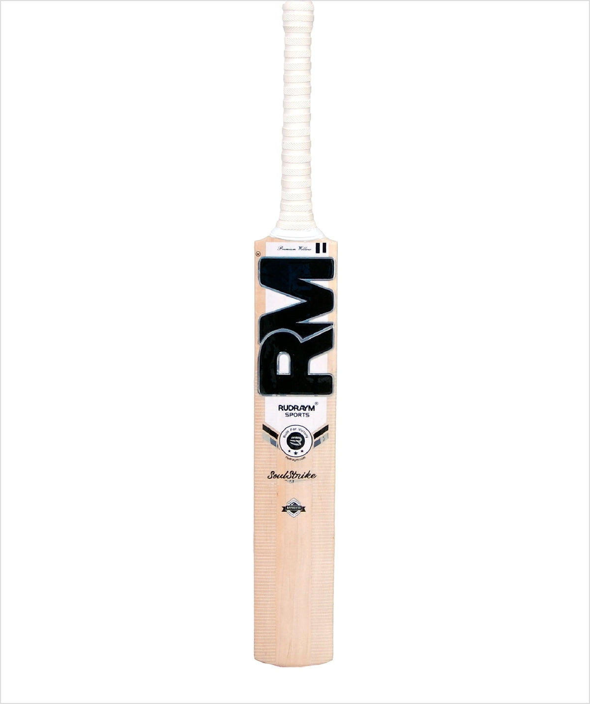 RUDRAYM SoulStrike Grade 1 English Willow cricket bat front view