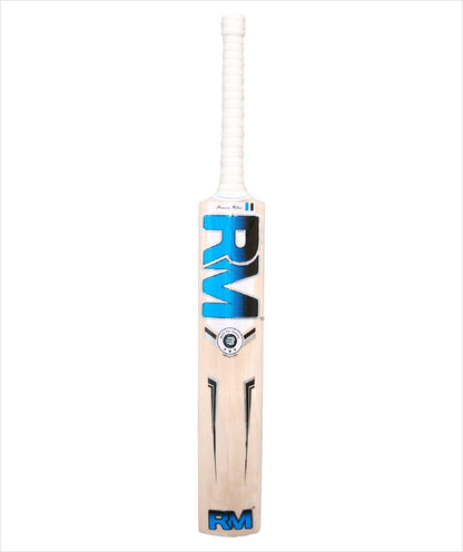 RUDRAYM Warrior English Willow cricket bat back view and RM branding